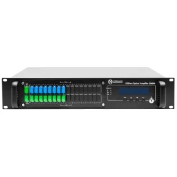 Оптический усилитель VERMAX для сетей КТВ, 2 входа, 16*22dBm выходов, PON фильтр